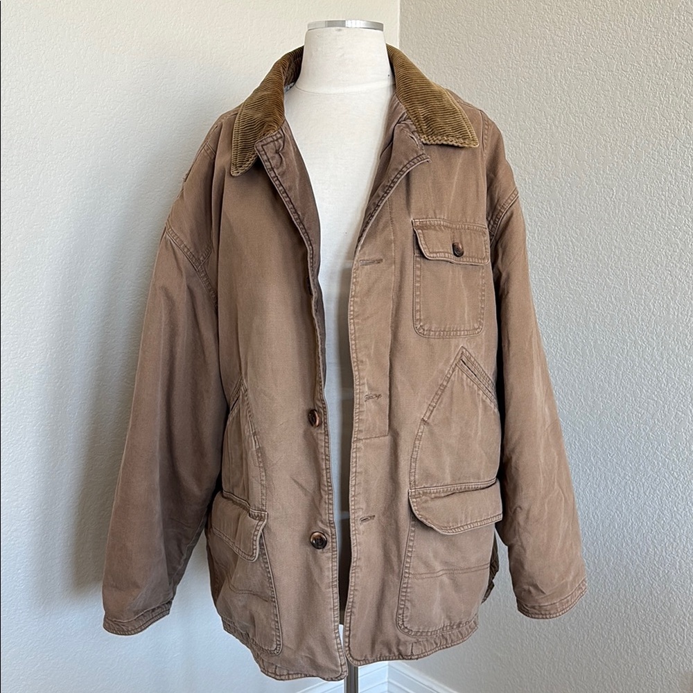 High Sierra Tan Military Field Coat with Relaxed Fit